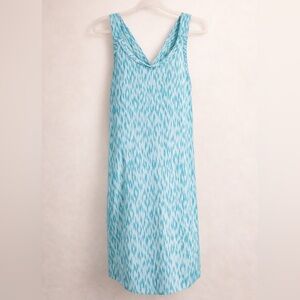 ZeroXposur SPF 50+ Turquoise Ikat Tank Dress | Swim Cover Up | Size M